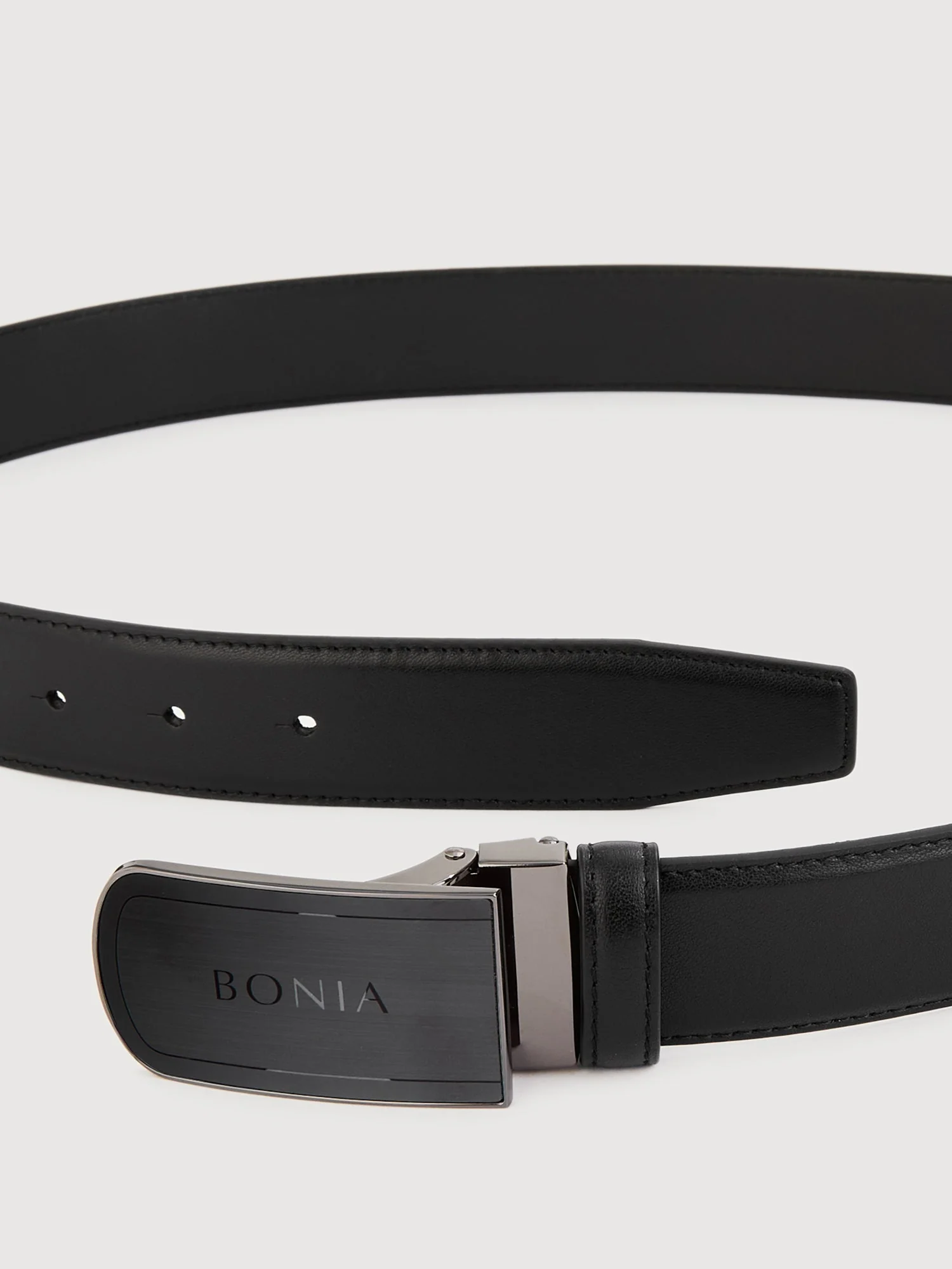 Colt Non-Reversible Leather Belt with Gunmetal Buckle - Image 3