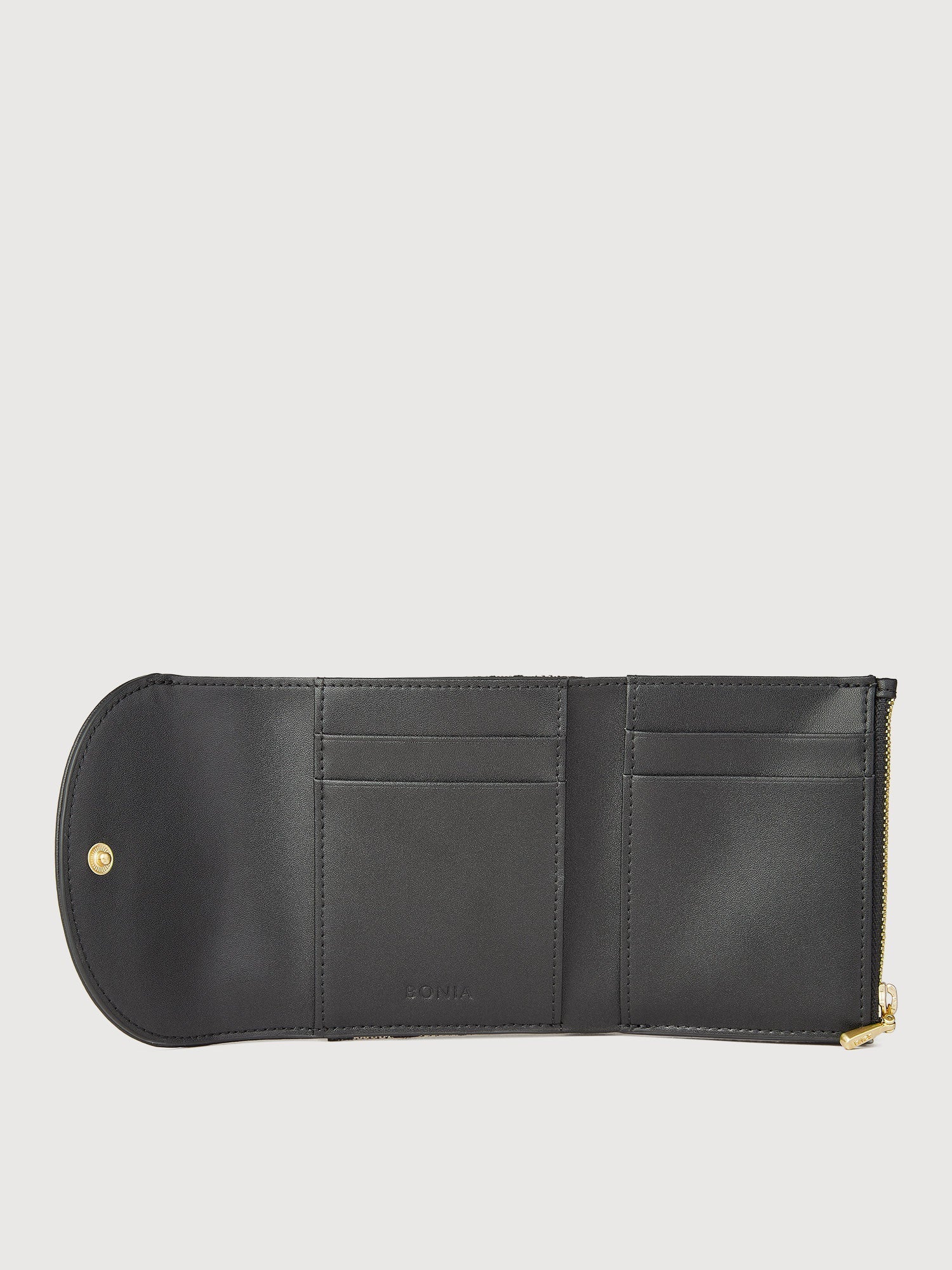 Nadia Monogram Trifold Short Wallet - Image 4