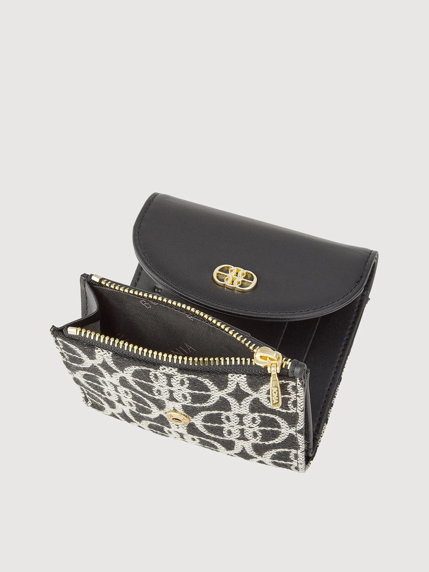 Nadia Monogram Trifold Short Wallet - Image 5