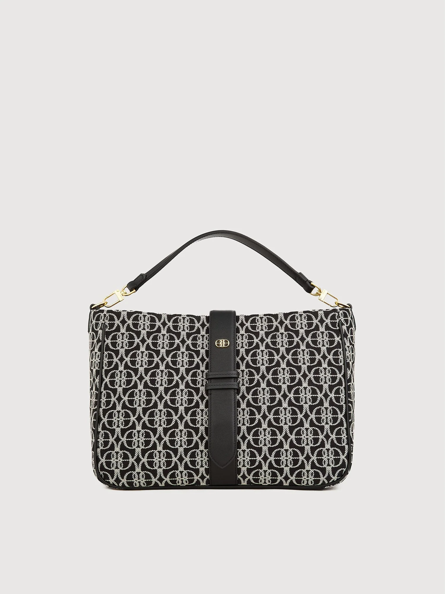 Nadia Monogram Satchel Bag - Image 3