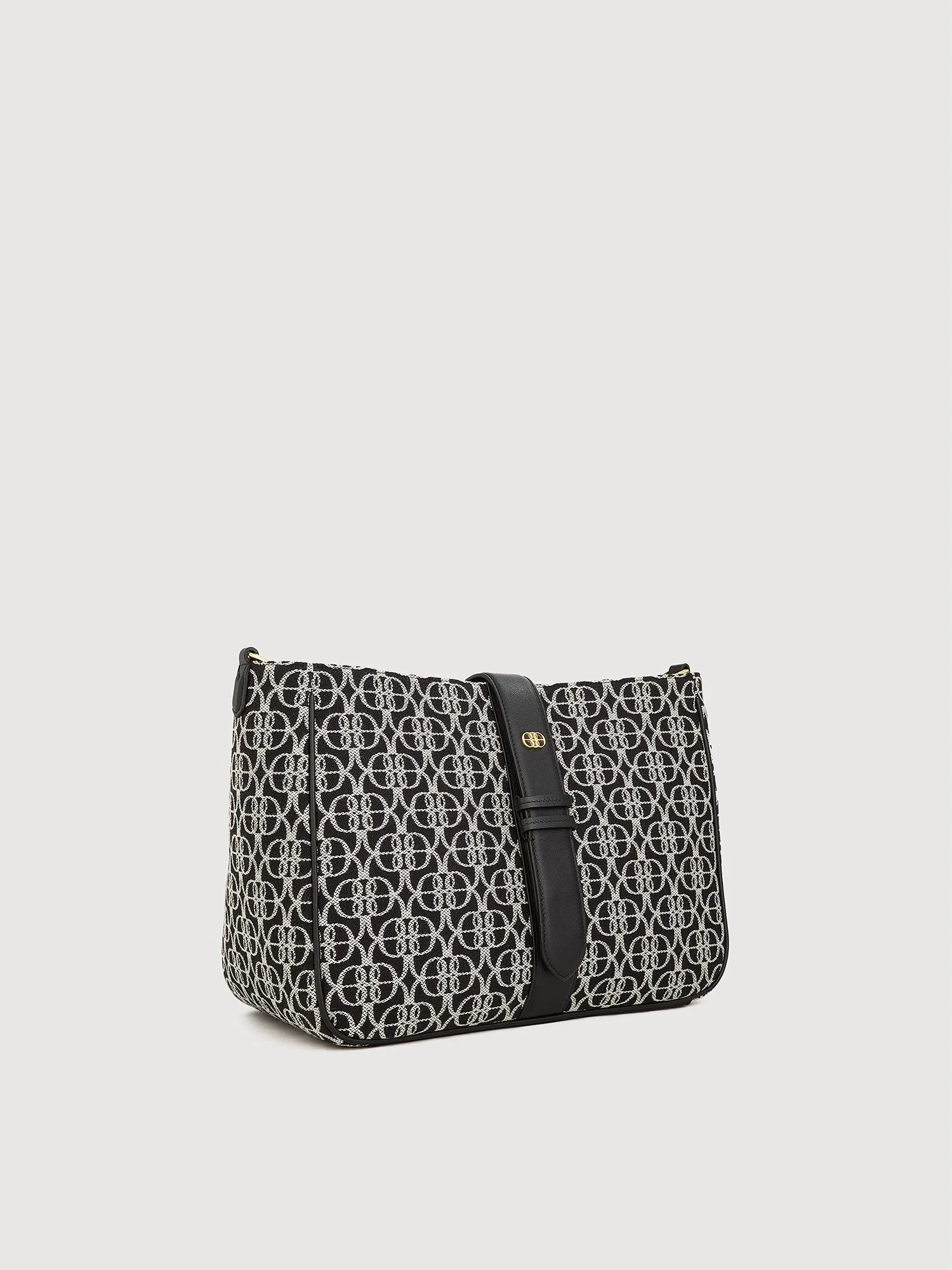 Nadia Monogram Satchel Bag - Image 4