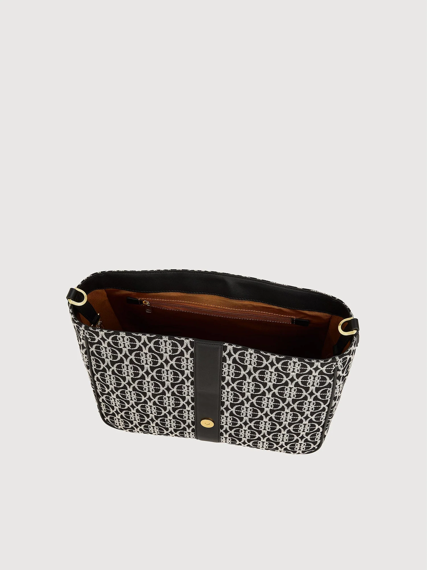 Nadia Monogram Satchel Bag - Image 6